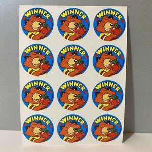 Vintage Trend Winner Scratch ‘N Sniff Apple Stickers - Glossy